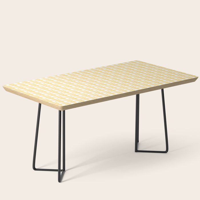 English Country Cottage Petite Willoughby Pattern in Warm Butter Yellow Coffee Table Gallery Image 1