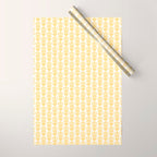English Country Cottage Petite Willoughby Pattern in Warm Butter Yellow Wrapping Paper Gallery Image 1