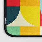 Mid Century Bauhaus Geometric Pattern Laptop Sleeve Gallery Image 3