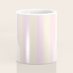 Stripes of Light Pink and Cream Coffee Mug Gallery Image 4