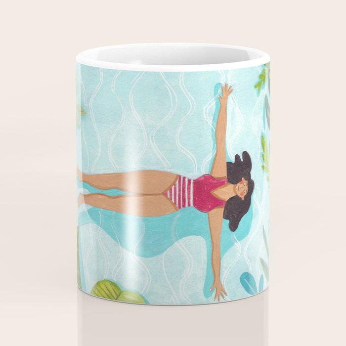 Floating in the sea in bright colours Coffee Mug Gallery Image 4