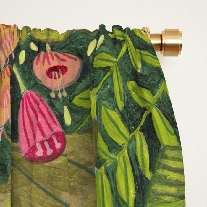 Floating in the sea in bright colours Window Curtain Gallery Image 2