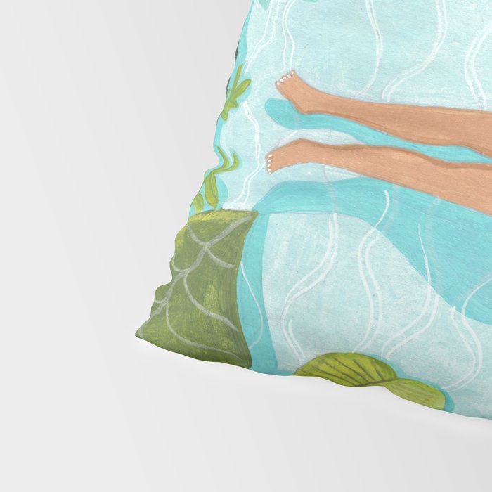 Floating in the sea in bright colours Pillow Sham Gallery Image 4