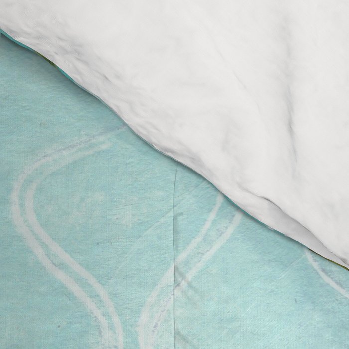 Floating in the sea in bright colours Comforter Gallery Image 4
