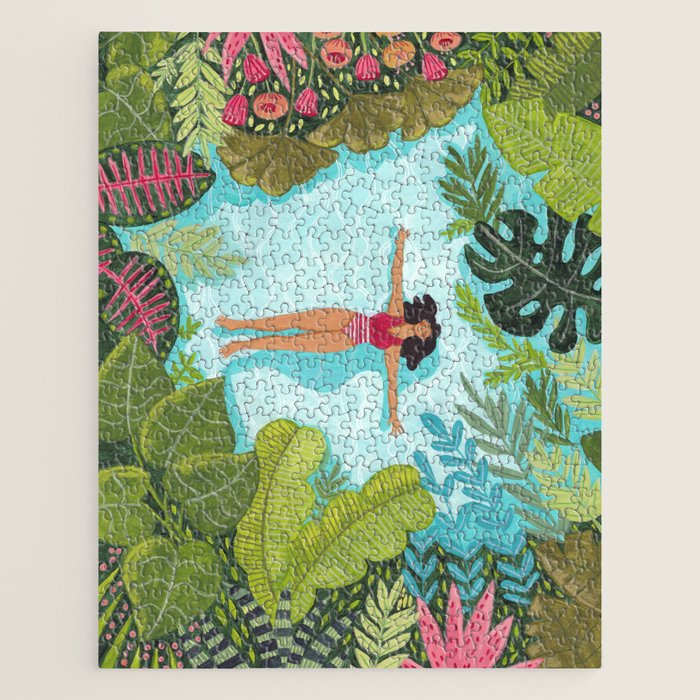 Floating in the sea in bright colours Jigsaw Puzzle Gallery Image 1