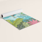 Floating in the sea in bright colours Yoga Mat Gallery Image 2