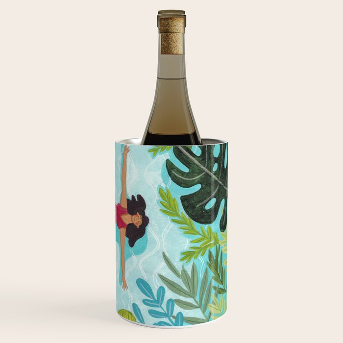 Floating in the sea in bright colours Wine Chiller Gallery Image 3