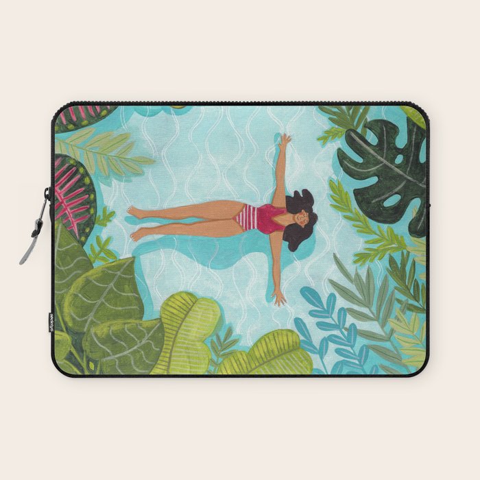 Floating in the sea in bright colours Laptop Sleeve Gallery Image 1