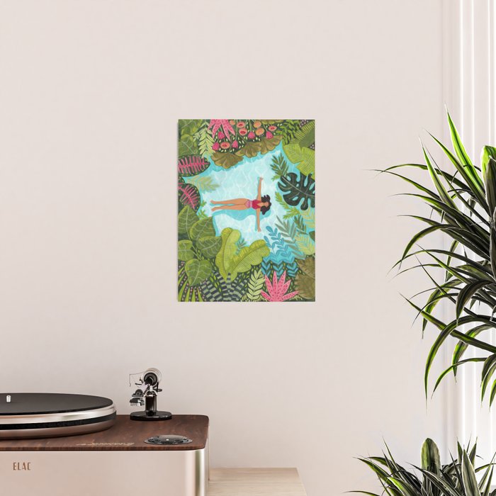 Floating in the sea in bright colours Poster Gallery Image 2