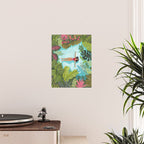 Floating in the sea in bright colours Poster Gallery Image 2