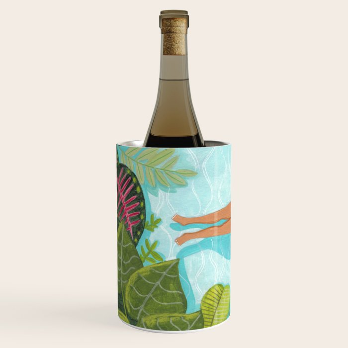 Floating in the sea in bright colours Wine Chiller Gallery Image 2