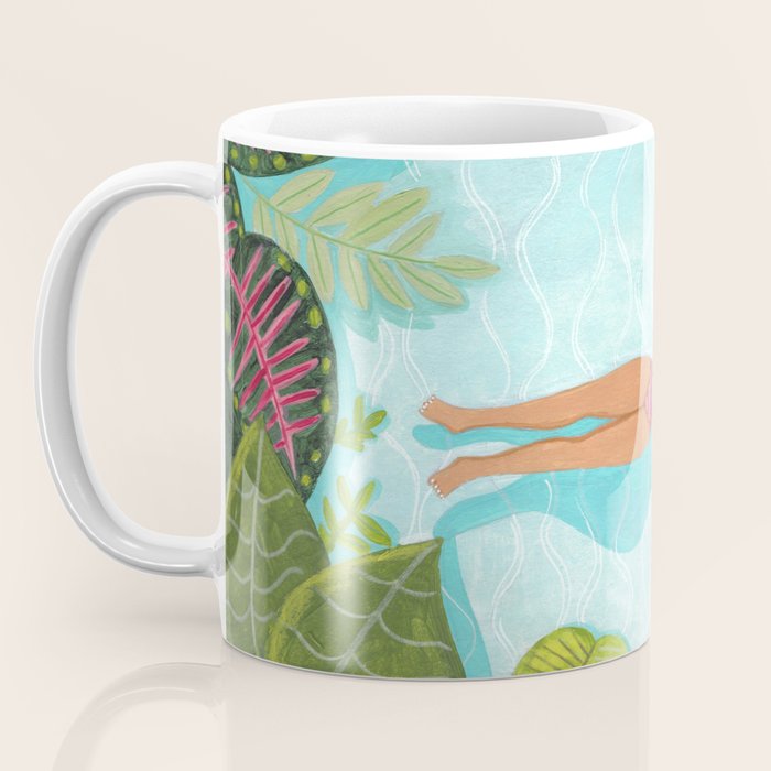 Floating in the sea in bright colours Coffee Mug Gallery Image 3