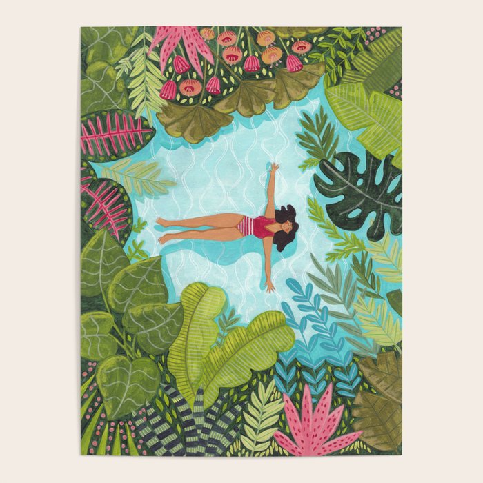 Floating in the sea in bright colours Poster Gallery Image 4