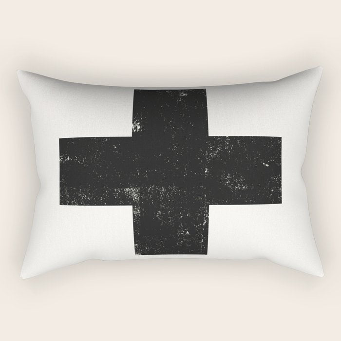 Ski Patrol Sign Rectangular Pillow Gallery Image 1