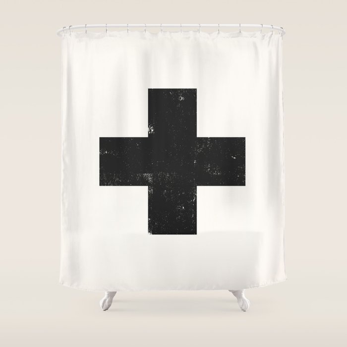 Ski Patrol Sign Shower Curtain Gallery Image 1