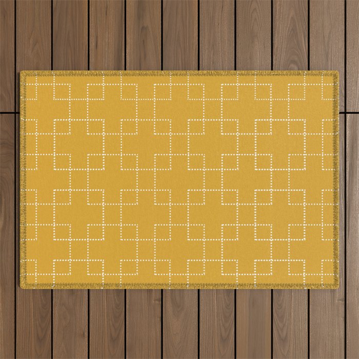 Embrace (Yellow) Outdoor Rug Gallery Image 1
