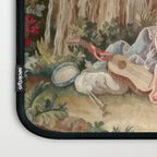 Antique 19th Century French Aubusson Gallant Courtship Romantic Tapestry Laptop Sleeve Gallery Image 3