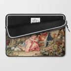 Antique 19th Century French Aubusson Gallant Courtship Romantic Tapestry Laptop Sleeve Gallery Image 2