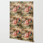 Antique 19th Century French Aubusson Gallant Courtship Romantic Tapestry Wallpaper Gallery Image 2