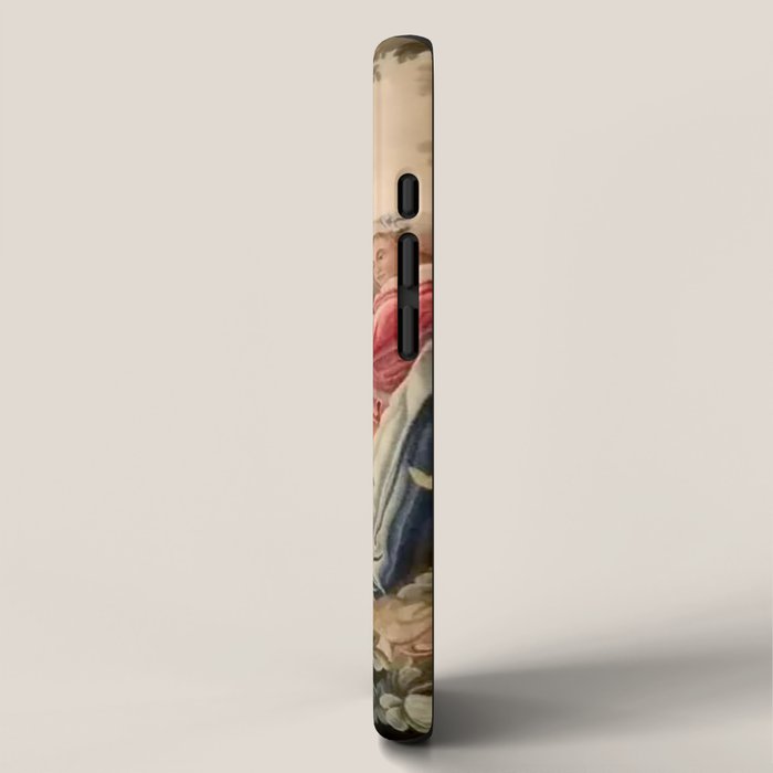 Antique 19th Century French Aubusson Gallant Courtship Romantic Tapestry iPhone Case Gallery Image 2
