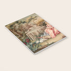 Antique 19th Century French Aubusson Gallant Courtship Romantic Tapestry Notebook Gallery Image 3