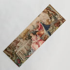 Antique 19th Century French Aubusson Gallant Courtship Romantic Tapestry Yoga Mat Gallery Image 1