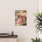 Antique 19th Century French Aubusson Gallant Courtship Romantic Tapestry Poster Gallery Image 2