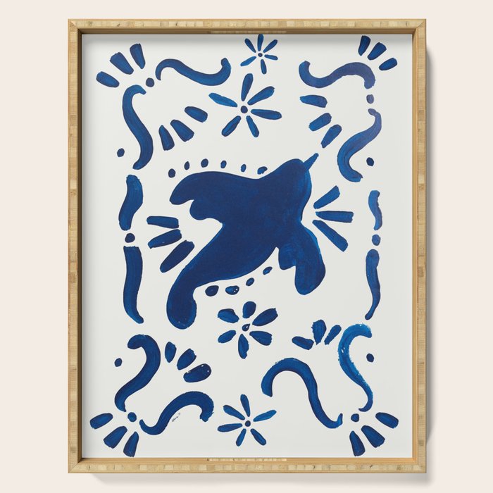 Bluebird of Happiness Serving Tray Gallery Image 1