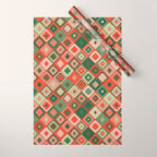 Hand-drawn Quilt #5 Wrapping Paper Gallery Image 1