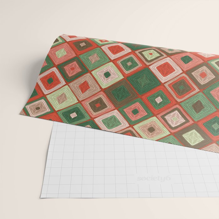 Hand-drawn Quilt #5 Wrapping Paper Gallery Image 2
