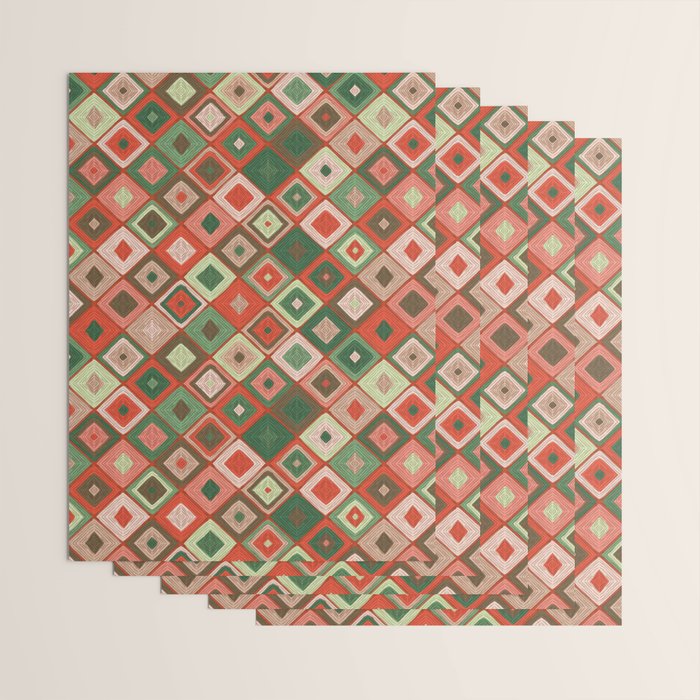 Hand-drawn Quilt #5 Wrapping Paper Gallery Image 3