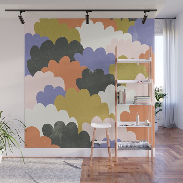 Cloudy Sky Wall Mural Gallery Image 1