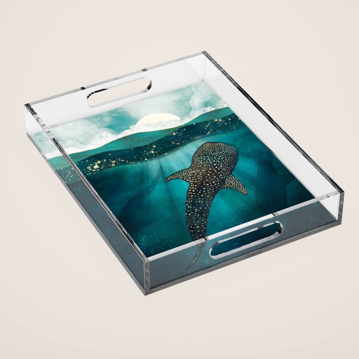 Metallic Whale Shark Acrylic Tray Gallery Image 1