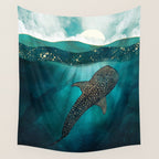 Metallic Whale Shark Wall Tapestry Gallery Image 4