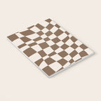 Wavy brown checker  Notebook Gallery Image 3