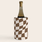 Wavy brown checker  Wine Chiller Gallery Image 1