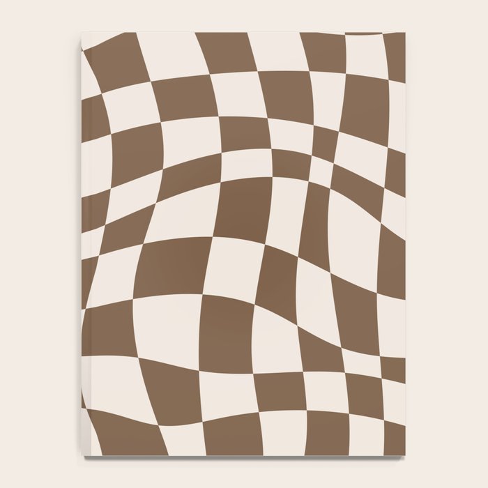 Wavy brown checker  Notebook Gallery Image 4