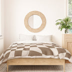 Wavy brown checker  Duvet Cover Gallery Image 3