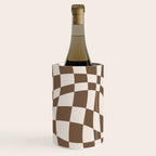 Wavy brown checker  Wine Chiller Gallery Image 3