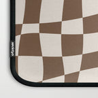 Wavy brown checker  Laptop Sleeve Gallery Image 3
