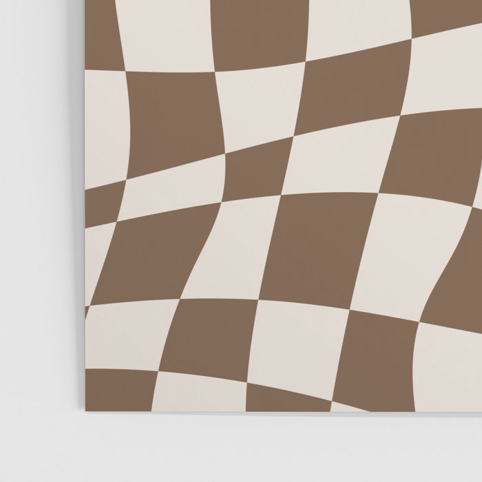 Wavy brown checker  Poster Gallery Image 3
