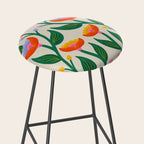 Symmetrical Flowers 2 Stool Gallery Image 2