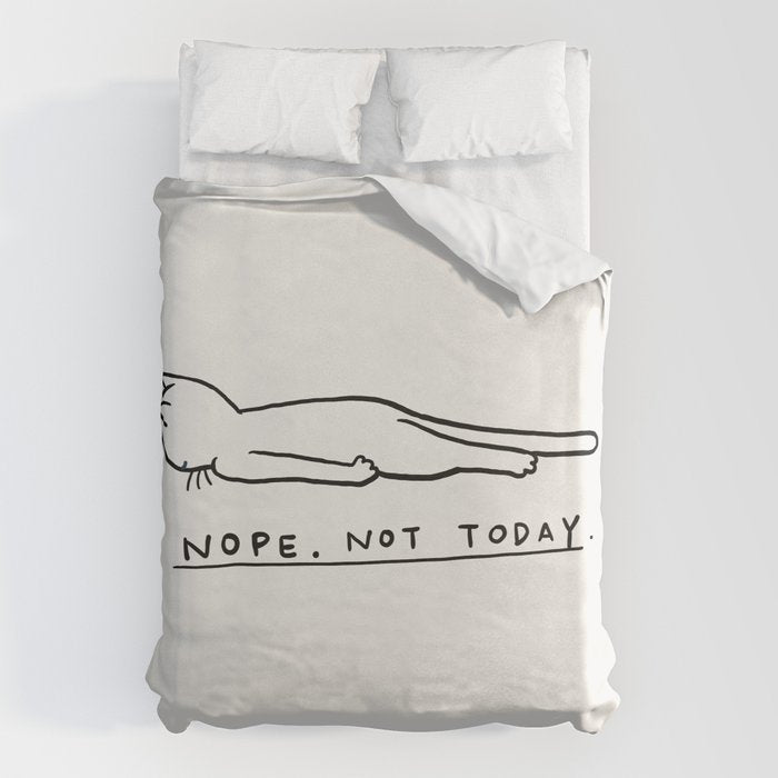 Nope, Not Today Duvet Cover Gallery Image 6