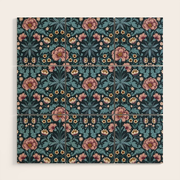 Romantic Botanica - Carnation Wood Wall Art Gallery Image 1