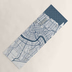 New Orleans City Map of Louisiana, USA - Coastal Yoga Mat Gallery Image 1