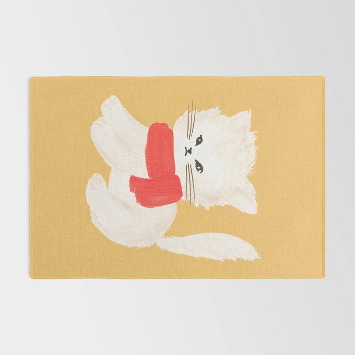 Fluffy Kitten - Yellow Rug Gallery Image 2