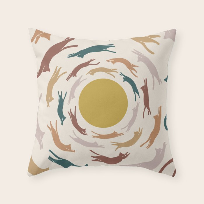 Cat Landscape 166 Throw Pillow Gallery Image 1