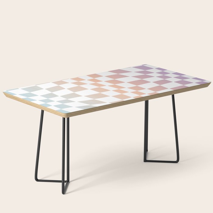 2014 gradient checked warp Coffee Table Gallery Image 1