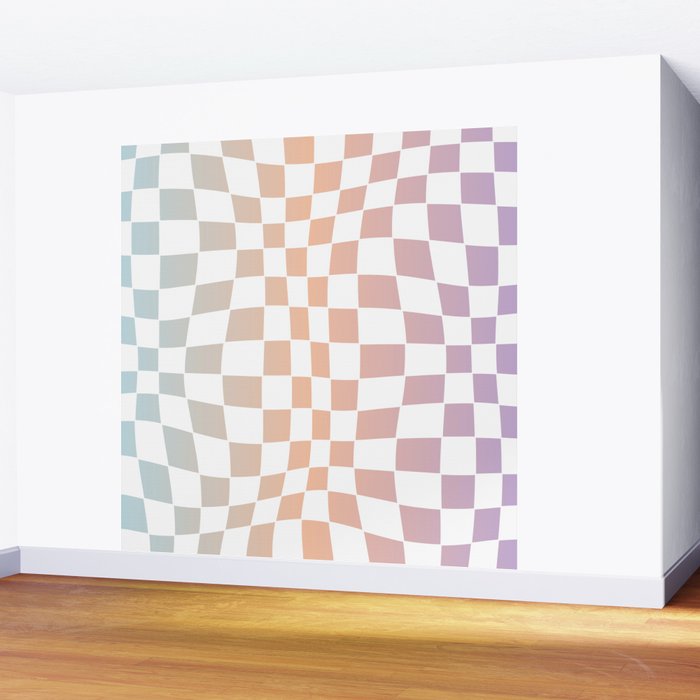 2014 gradient checked warp Wall Mural Gallery Image 2