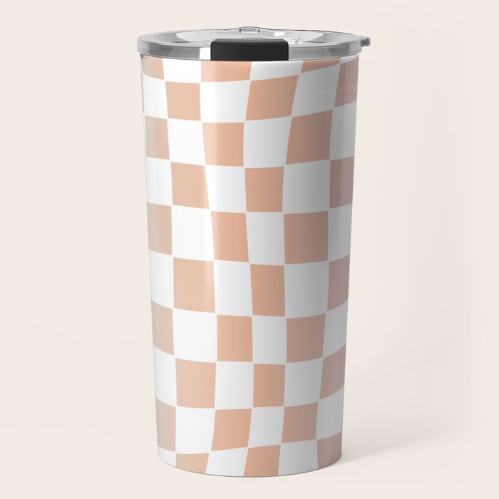 2014 gradient checked warp Travel Mug Gallery Image 1